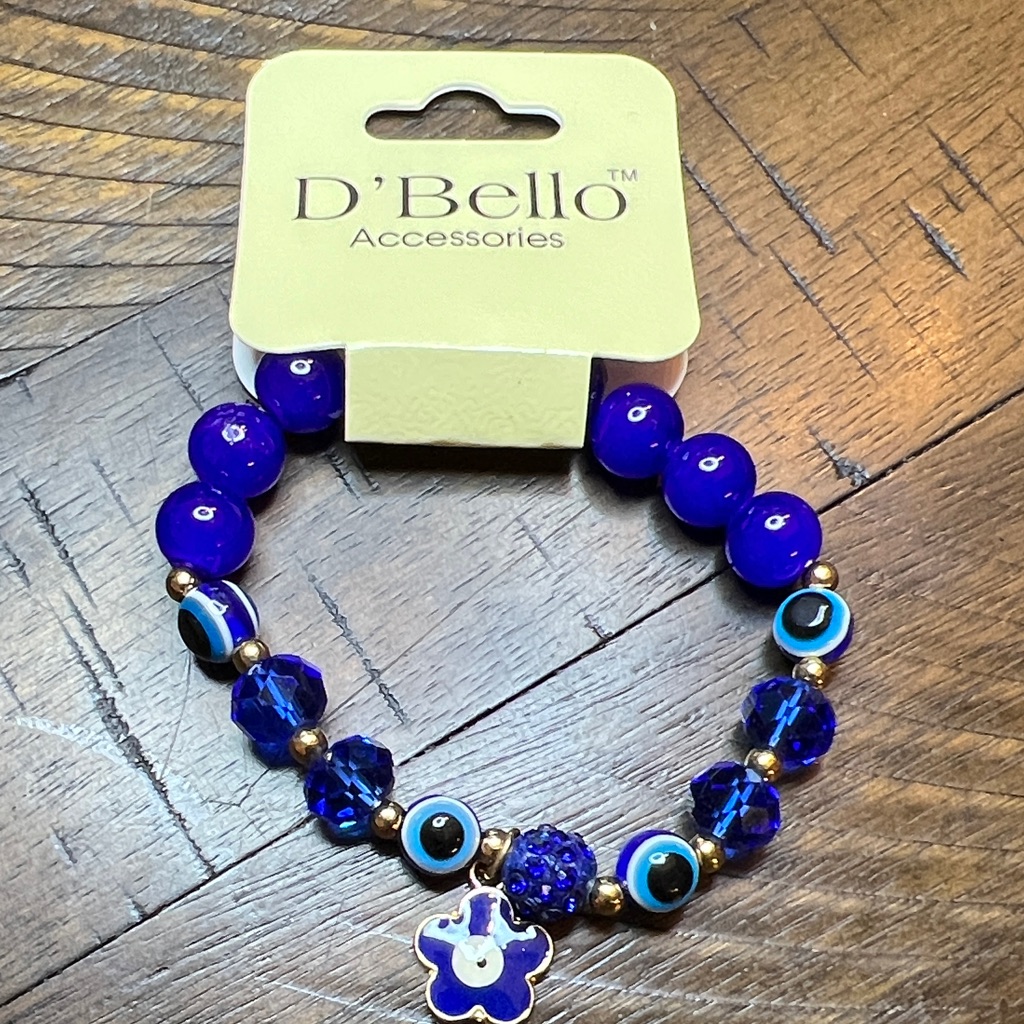 Dbello Blue Beaded Bracelet 9$